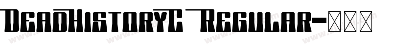 DeadHistoryC Regular字体转换